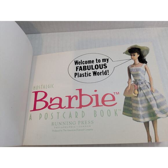 Vintage 1959 Barbie Fashion Calendar 1989 & 1990 Nostalgic Barbie Postcard Book - Picture 16 of 16